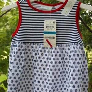 First Impressions 100% Cotton Patriotic Sun Dress - size 24 mos